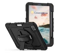 Casecentive Handstrap Pro Hardcase met handvat iPad Pro 12.9" 2021 / 2020 / 2018 zwart - 8720153793773