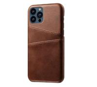 Casecentive Leren Wallet Back case iPhone 13 Pro bruin