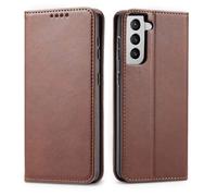 Casecentive Leren Wallet case Luxe Samsung Galaxy S21 bruin