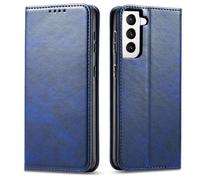 Casecentive Leren Wallet case Luxe Samsung Galaxy S21 Plus blauw - 8720153793186