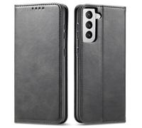Casecentive Leren Wallet case Luxe Samsung Galaxy S21 zwart - 8720153793377