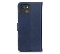 Casecentive Leren Wallet case met sluiting iPhone 13 Mini blauw