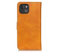 Casecentive Leren Wallet case met sluiting iPhone 13 Mini bruin