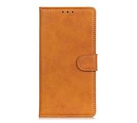 Casecentive Leren Wallet case met sluiting iPhone 13 Pro tan