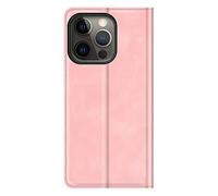 Casecentive Magnetische Leren Wallet case iPhone 13 Pro Max roze