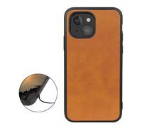 Casecentive Shockproof Leren back case iPhone 13 Mini bruin - 8720153794466