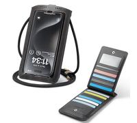 Casecond Bolsos Bandolera para Mujer Hombre Carteras Universal Mini Bolso Movil Monederos con Correa Pequeño Crossbody para iPhone 15 14 12 11 Pro MAX Samsung Z Flip 5 5G S24 Xiaomi hasta 7.5" Negro