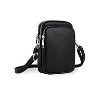 Casecond Mini Bolsos para Movil Bandolera Mujer Bolso Pequeño Bolso Monedero Movil Mujer Celular Cruzado Bolsa De Tarjeta Bancaria Crossbody Universal para iPhone 16 15 Samsung Xiaomi hasta 7.5" Plata