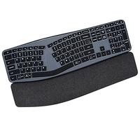 CASEDAO Funda de teclado para Logitech K860, protector ergonómico inalámbrico, negro