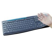 CASEDAO Funda protectora transparente ultrafina para teclado Logitech K120 MK120, antipolvo e impermeable (transparente)