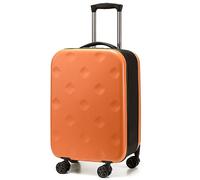 CASEGO Equipaje Plegable de 24 Pulgadas, Resistente, Duradero, de Gran Capacidad, con Carrito Ajustable, Maleta portátil, Unisex (Orange 20 Inch)