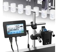 CASEGO Impresoras de inyección de Tinta industriales, Impresora pequeña Codificadora de inyección de Tinta, Máquina de codificación automática Impresora (25.4mm)