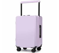 CASEGO La Maleta con Ruedas Ancha Aumenta la utilización del Espacio, diseño de Doble Frente, Simple y Moderno, Adecuada para múltiples escenarios (Purple 26)