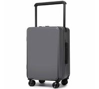 CASEGO La Maleta con Ruedas Ancha Aumenta la utilización del Espacio, diseño de Doble Frente, Simple y Moderno, Adecuada para múltiples escenarios (Dark Gray 20)