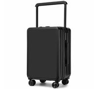 CASEGO La Maleta con Ruedas Ancha montada en el Centro incorporada Aumenta la utilización del Espacio y Viene con una Interfaz de Carga USB para Viajar sin Preocupaciones (Black 26)