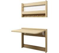 CASEGO La Mesa Plegable montada en la Pared Ahorra Espacio, es fácil de Instalar y cuidar, Tiene un Estilo Simple y es Muy práctica. (A 84 * 49Cm)