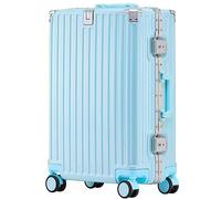 CASEGO Maleta con Marco de Aluminio de Gran Capacidad de 28 Pulgadas, Resistente al Desgaste, silenciosa, con Ruedas universales, con Cerradura de combinación TSA (Sky Blue 22 Inch)