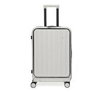 CASEGO Maleta de Negocios con Apertura Frontal, 26 Pulgadas, Gran Capacidad, Rueda Universal silenciosa, Bloqueo de contraseña de Aduanas con Interfaz USB, Maleta Unisex (White 24 Inches)