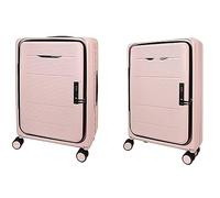 CASEGO Maleta Plegable portátil de 24 Pulgadas, Gran Capacidad, separación de Ropa Seca y húmeda, Cubierta de Carrito de Viaje integrada Multifuncional (Pink 20 Inch)