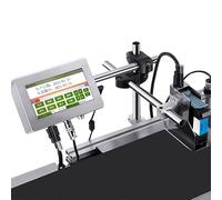 CASEGO Máquina automática de codificación de inyección de Tinta de 12,7 mm/25,4 mm para línea de producción, Impresora de inyección de Tinta Inteligente (25.4mm)