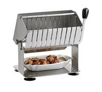 CASEGO Máquina cortadora de Carne Comercial, rebanadora de Guillotina de Salchichas Premium para Cocina, Restaurante y supermercado