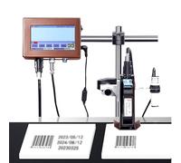 CASEGO Máquina de codificación automática,Impresora de inyección de Tinta Industrial,Máquina de codificación en línea,Máquina de codificación de Fecha (25.4mm)