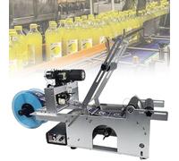 CASEGO Máquina etiquetadora de Botellas Redondas, Máquina etiquetadora de tarros de Papel y plástico de 20-40 Piezas/Minuto, Máquina etiquetadora de tarros de cosméticos