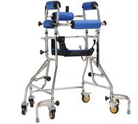 CASEGO Marco de pie para Ancianos, cinturón de sujeción de Almacenamiento Plegable, Auxiliar antivuelco, Andador de Arrastre para Axilas para el hogar