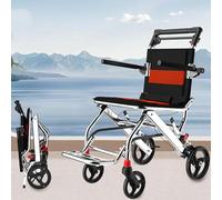 CASEGO Silla de Ruedas Ligera genérica, Silla de Ruedas Multiusos súper Ligera, Silla de Transporte portátil de Aluminio, embarque y Viaje (2)