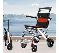 CASEGO Silla de Ruedas Plegable Liviana Silla de Transporte portátil de Aluminio para abordar y Viajar tracción súper Liviana para Uso multipropósito (4)