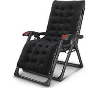 CASEGO Silla de salón Zero Gravity, Silla Plegable de jardín al Aire Libre, Silla de Ocio portátil para el hogar, Adecuada para la Playa, jardín (Svart)