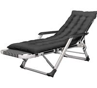 CASEGO Sillón, sillón Ajustable para Patio al Aire Libre, Silla portátil de Gravedad Cero para jardín, terraza (Svart)