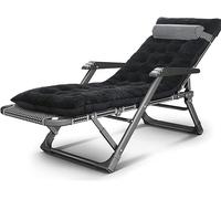 CASEGO Sillón, sillón de jardín portátil, sillón Plegable de Playa al Aire Libre, Adecuado para césped, terraza (Black+White C)