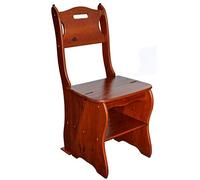 CASEGO Taburete portátil para Escalar en Interiores, Silla Multifuncional para escaleras de Madera Maciza para el hogar, se Puede Utilizar como Estante de Almacenamiento, Estante para Flores, etc.