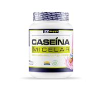 Caseína Micelar 1Kg - Sabor Fresa - Micellar Casein - Masmusculo | 33 tomas, 22g de proteína y unas 110 kcal por toma, Bajo en grasa y Azúcar. Recuperación, mantenimiento y desarrollo muscular