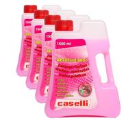 Caselli Abrillantador parquet, tarima y madera 1.5 litros - Limpia, abrillanta y conserva suelos y paredes - Con Bioalcohol - Limpieza diaria profesional - Desinfecta e higieniza (Paquete de 4)
