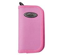 Casemaster Estuche de Nailon de Lujo para Dardos de Acero y Punta Suave, Capacidad para 6 Dardos y Cuenta con 8 Bolsillos para Accesorios como vuelos, Ejes y Puntas, Color Rosa