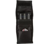 Casemaster Funda de dardos negra individual con inserto de plástico sólido y cubierta de nailon flexible y resistente, tiene capacidad para 3 dardos de punta de acero y punta suave, carcasa rígida que