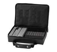 Casemaster Pro 9 Dardos/Estuche de Viaje de Almacenamiento de Piel sintética, Negro