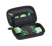 Casemaster Sentinel - Funda para 6 Dardos y Accesorios adicionales, Puntas, Ejes y Plumas, Compatible con Dardos de Acero y Punta Suave, Carcasa Tactech Resistente a Impactos y Agua, Cremallera Negra