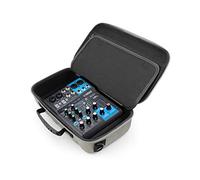 CASEMATIX Bolsa de engranajes para mezclador de audio gris, compatible con interfaz de audio Yamaha Mg06X MG06, fuente de alimentación y cables pequeños, bolsa acolchada protege de impactos