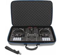 CASEMATIX Funda de Viaje para Controlador de DJ Compatible con Hercules Inpulse 500, Funda de Transporte rígida para Mezclador de DJ con Correa, Gris, 24 x 15 x 3.5 Pulgadas, Compatible, Viaje