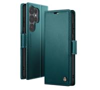 CaseMe, Funda Cartera para Galaxy S26 Ultra Anti-RFID Efecto Cuero Brillante