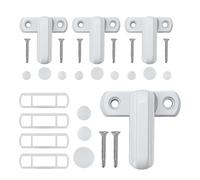 Casement Window Lock, Sliding Door Lock Set, 3.94x1.18x2.36 Inches Heavy Duty Anti Theft Aluminum Alloy Latch for Doors, Hotel, Rv, Apartment and Home Safety Protection, Easy to Install