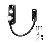 Casement Window Security Lock,Stainless Steels Childproof Window Restrictor Set - Window Size Restrictor Security Locks - Sliding Security With Keys Door Opening Restrictor For Home Safety