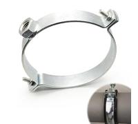 Casenly Abrazadera de Tubo, Collar de Fijación Inoxidable para Chimenea de Humo Soporte de pared Conducto de humo Soporte de Anclaje para Tubo de Manguera 150 mm
