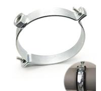 Casenly Abrazadera de Tubo, Collar de Fijación Inoxidable para Chimenea de Humo Soporte de pared Conducto de Humo Soporte de Anclaje para Tubo de Manguera 120 mm