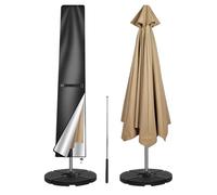 Casenly Fundas para Sombrilla Jardin, Funda Parasol Impermeable con Varilla, Tela Oxford 210D Funda Sombrilla Terraza Exterior, Funda Sombrilla Playa Resistente al Polvo, Antirayos-UV, 190x30/50cm