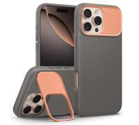 Caseology Nano Pop mag Kickstand Funda para iPhone 16 Pro MAX [Soporte de Metal para Protección de la Cámara] Funda con Protección Militar contra Caídas - Papaya Gray