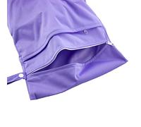 caseroxx Bolsa de pañales/Bolsa húmeda/Bolsa de pañales con cremallera Tamaño premium 2-Pocket, bolsa de playa para bebés Wet Bag/Bolso de pañales lila